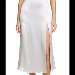 Reformation Silver Pigalle High Waisted Skirt!